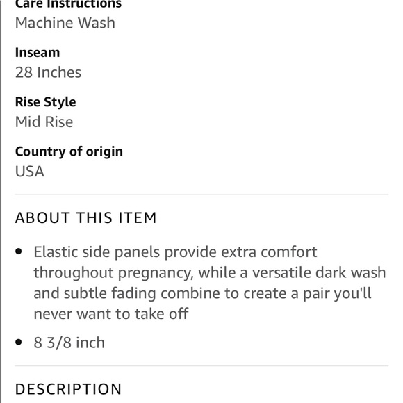 Paige maternity jeans - Picture 5 of 6